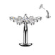 Marquise CZ & Winged Accent Titanium Belly Ring – 14G Threadless Floating Navel Barbell