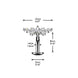 Marquise CZ & Winged Accent Titanium Belly Ring – 14G Threadless Floating Navel Barbell