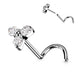 Prong Set CZ Trinity Nose Stud in silver, implant grade titanium, nose screw, 20G/18G