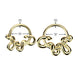 Close-up of snake hinged segment ring for septum and daith piercings