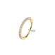 Outward Pavé CZ Hinged Nose Hoop Clicker close-up in gold PVD, 316L surgical steel, 20G