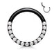 CZ Pavé Septum & Daith Clicker Hoop – 16G 316L Surgical Steel